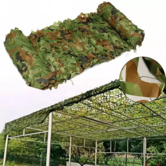 Woodland Camouflage Camo Net Shooting Hunting Hide Army 3M x 3M/4M/5M Cover