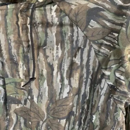 Mens Spartan Realtree Jacket Camo Sheer Zip Lightweight Sheer Hunting Size L