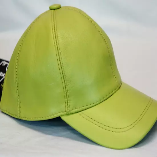 New 100% Real Genuine Lambskin Leather Baseball Cap Hat Sports Visor 40 COLORS