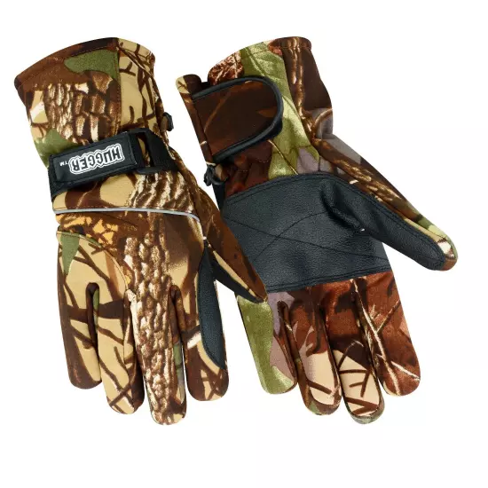 Hugger Men's Camo Glove Group for Motorcycle Riding, Hunting, and Hiking 