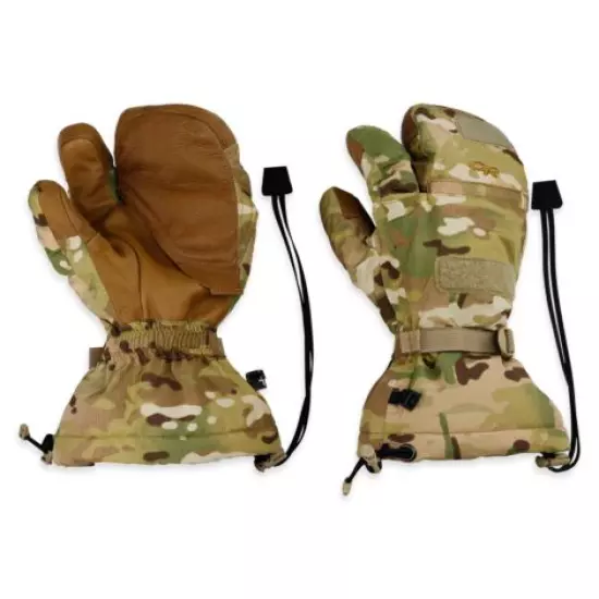 Outdoor Research Swoop Multi-Finger Mitten Multicam, Men L Large, Military OR