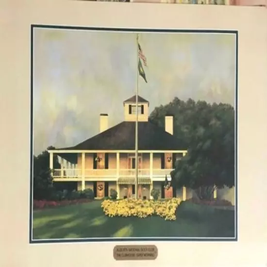 Masters Augusta National Golf Club SUITE OF FOUR PRINTS NEW Retail Value $250