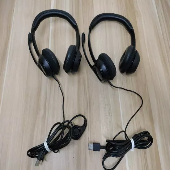 (LOT OF 2) Logitech Logi (A-00146) USB Headset