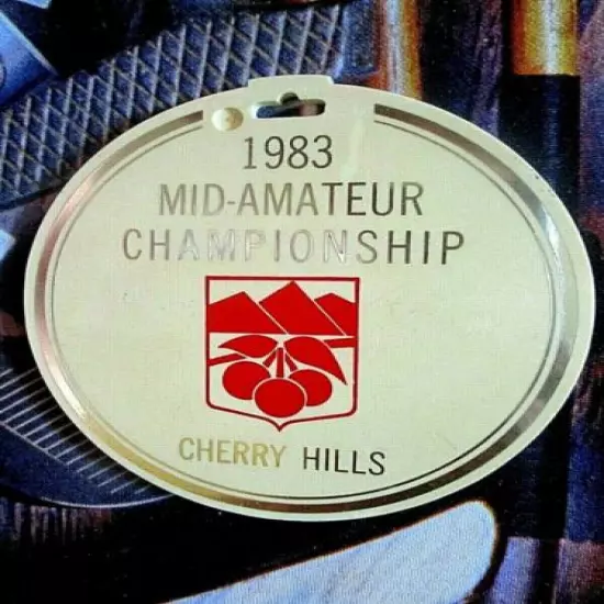 vtg - USGA Golf Bag Tag - 1983 U.S. MID-AMATEUR CHAMPIONSHIP - Cherry Hills CC