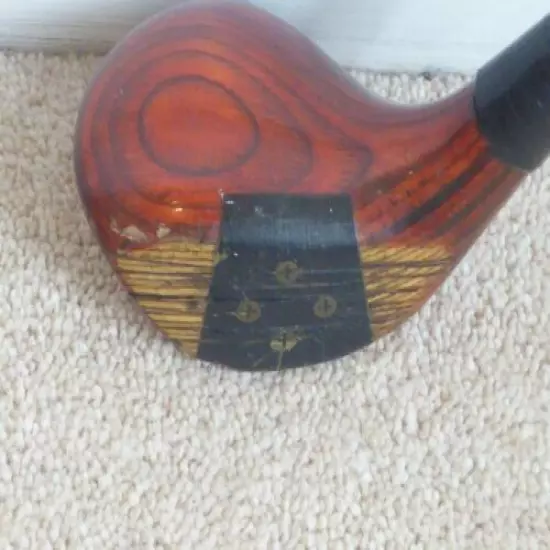 Vintage Peter Thompson Wooden Golf Clubs 