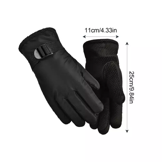 Winter Cycling Gloves Windproof Fishing Mittens Thicken Warm Full Finger Gloves