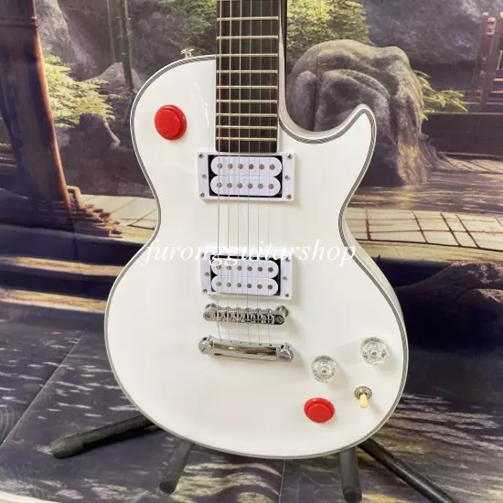 Buckethead Signature LP electric guitar Alpine White 2010 Cut off switch 24 fret