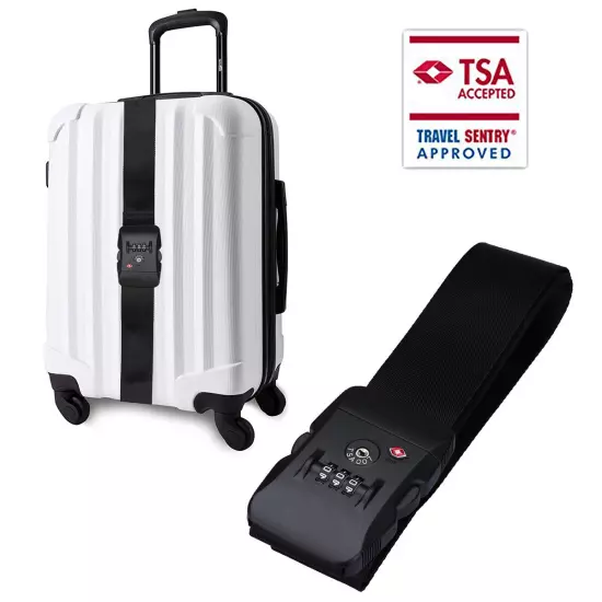 TSA Travel Luggage Suitcase Secure Combination Lock Nylon Packing Belt Strap US