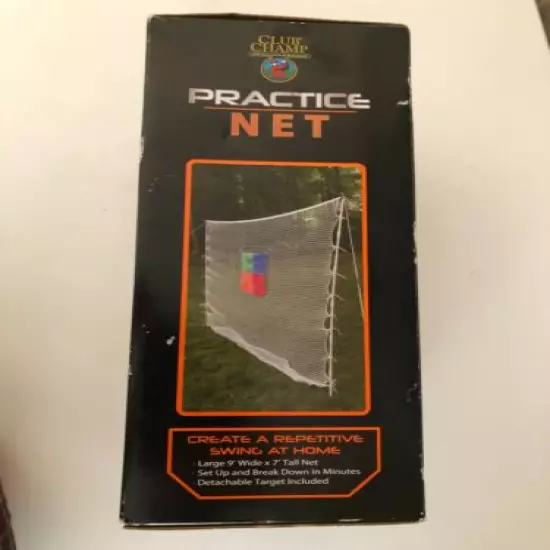 Club Champ Golf Practice Net, Sturdy, Weather-Resistant, 9 Ft Wide x 7 Ft Tall