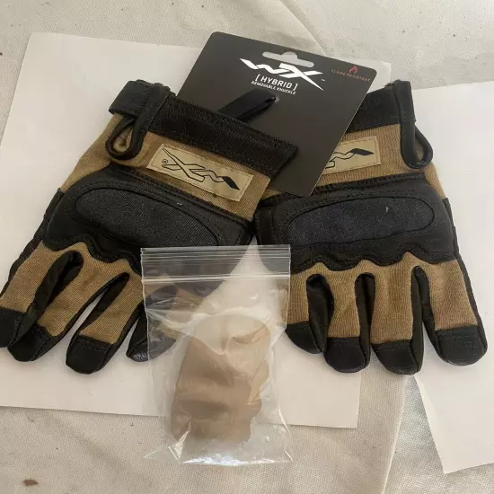 Wiley X Hybrid Coyote Size Small G241, Removable Knuckle Tactical Gloves, pair