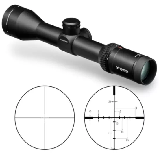 Vortex Optics Viper HS 2.5-10x44 SFP BDC Riflescope with Black Free Hat Bundle