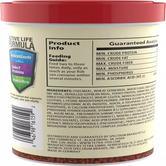 XL Tropical Granules with Natural Color Enhancer, 2.65 Oz