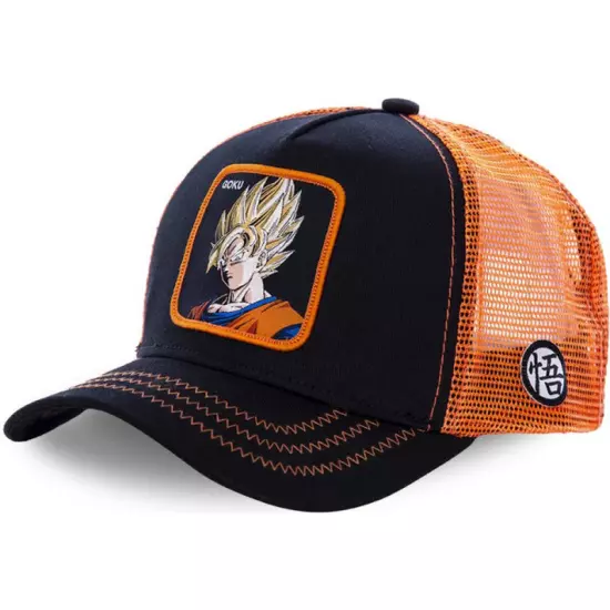 Anime Manga Dragon Ball Z Cartoon Mesh Snapback Trucker Fisher Baseball Cap Hat