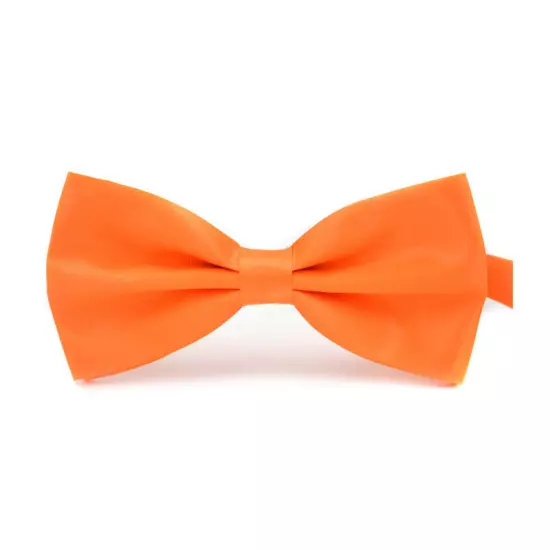 Men Bowtie Classic Wedding Party Bow Tie Solid Color Adjustable Necktie