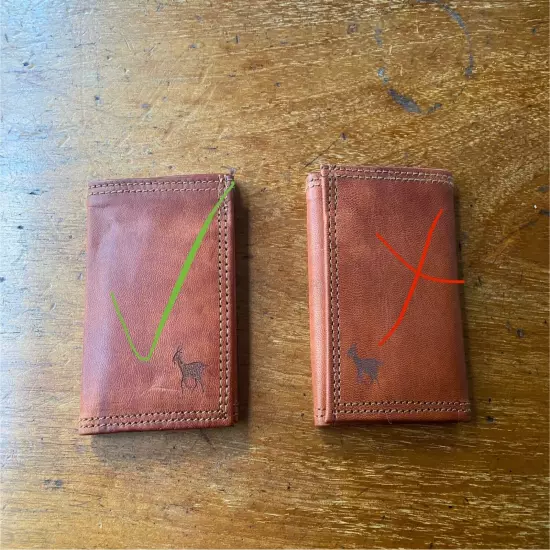 Leather Wallet Trifold **40% OFF** WM3 Tri-fold Cash Cards Handmade Goat