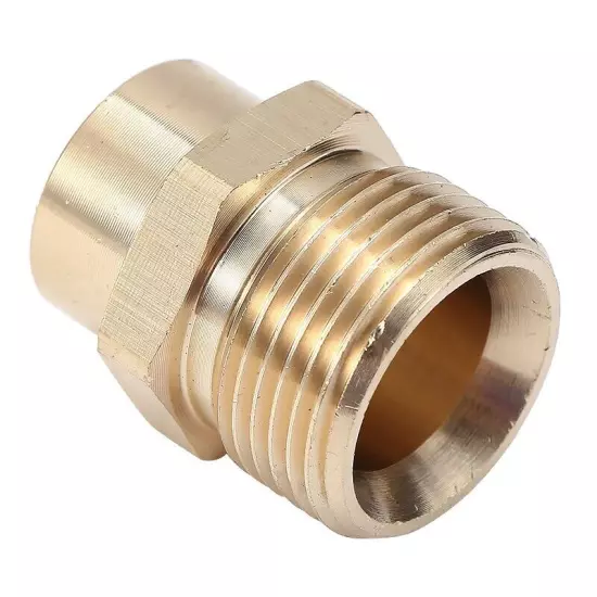 Long Life Male Adaptor M22 Internal And External Thread 1Pcs 1pc Brass