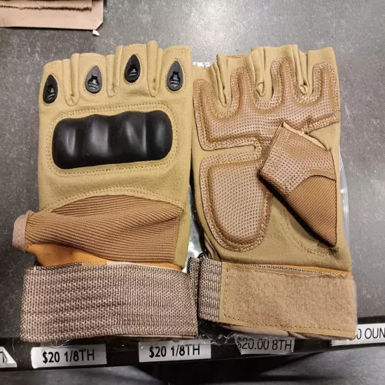 Multi Purpose Half Finger Gloves W/hard KNUCKLES 