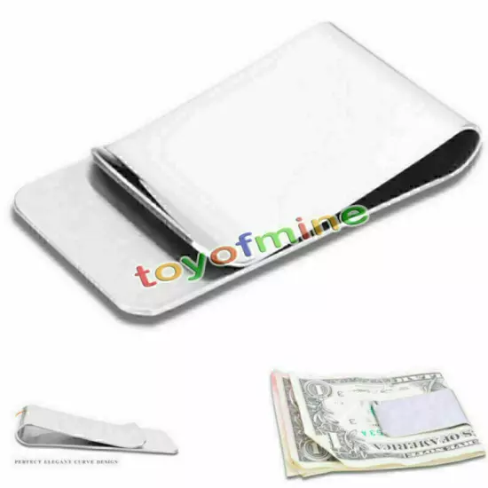 New High Quality Stainless Steel Slim Money Clip Credit Card Holder Wallet