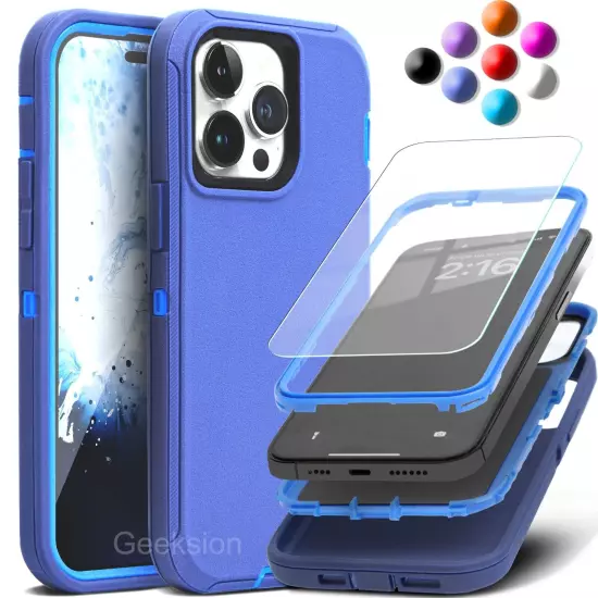 For iPhone 16 15 14 13 12 11 Pro Max XR X Max 8 7 Plus SE Shockproof Case Cover