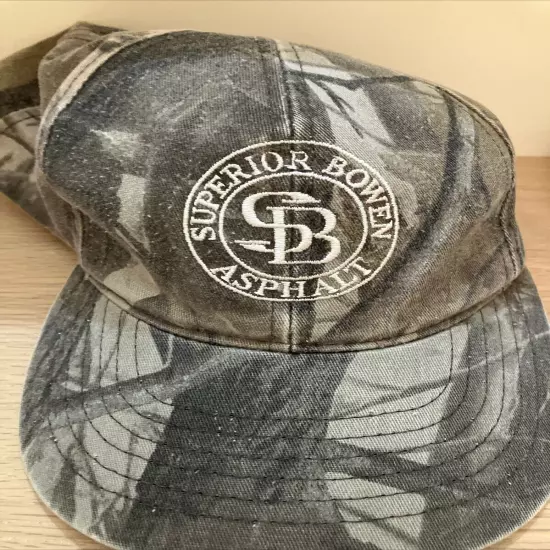 Set Of 3: Camouflage Hats: Bass Pro, 2 X Superior Bowen Asphalt Hats Caps Snp/Bk