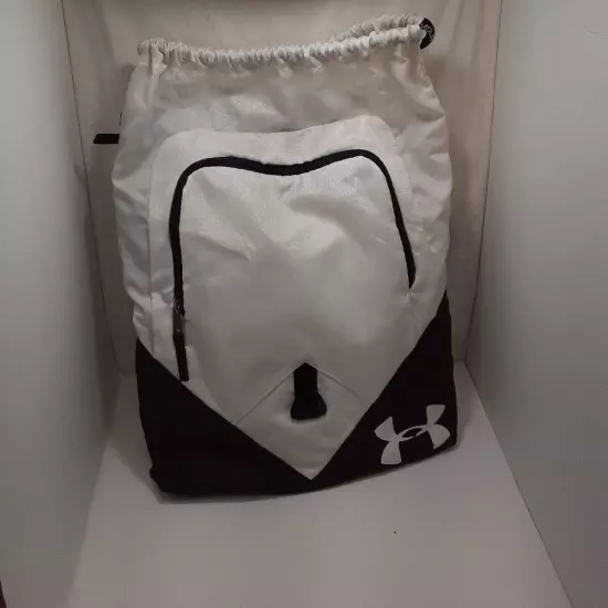 Under Armour String backpack Black and white