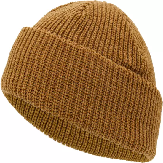 Warm Winter Knit Cuff Beanie Cap Fisherman Watch Cap Daily Ski Hat Skully