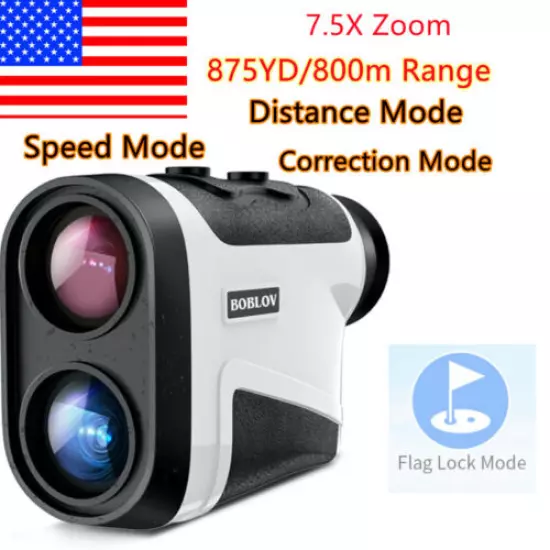 BOBLOV A2 7.5x 875Yard Golf Rangefinder Slope Compensation Flaglock Speed measur