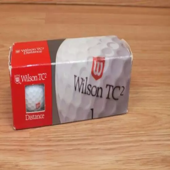 Genuine Wilson TC2 Distance Golfball With Cut Proof Surlyn/ Truncated Cone *READ