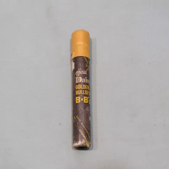 Vintage Daisy Golden Bullseye BBs, Partially Full Tube