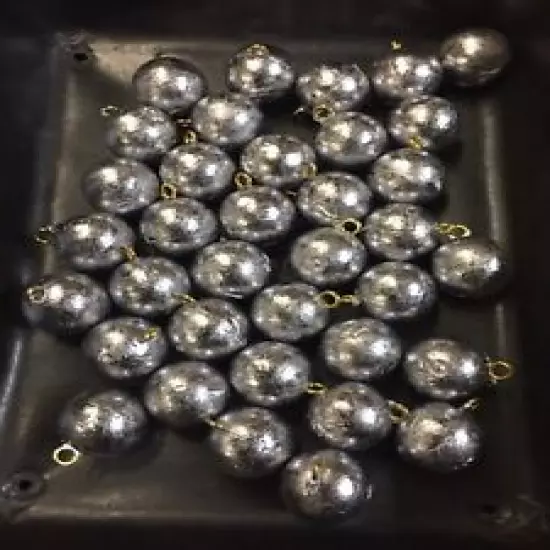 Cannonball Sinkers 6 Lbs 1-11/2-2-3-4-5-6-8-10-12-16 Oz Any Combination Of Sizes