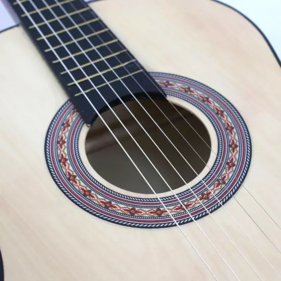 Guitarra Acustica Para Aprendices Novatos Barata Con Accesorios Estuche 38"