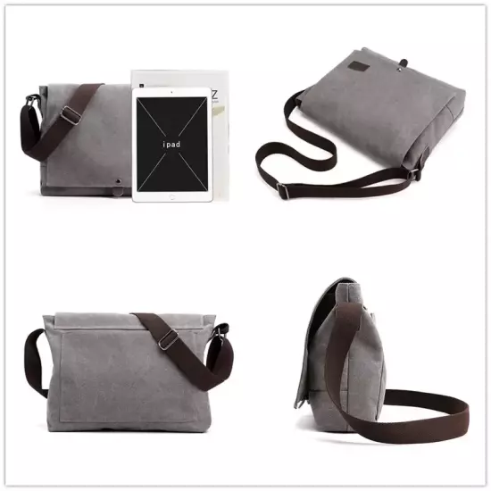 New Men Canvas Crossbody Shoulder Messenger Bags Man New Fashion Cross Body Bag 