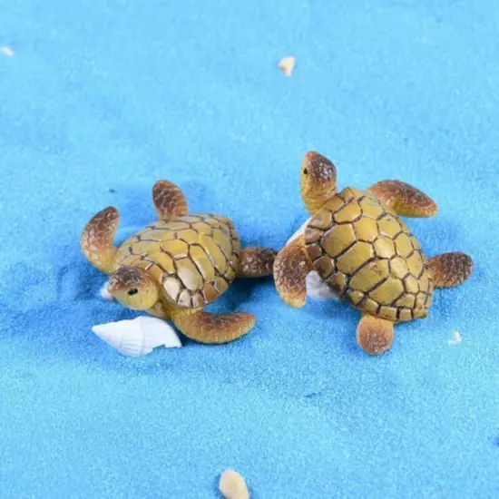 Mini Sea Turtle Miniature Aquarium Decoration Resin Ornaments For The Fish Tank 