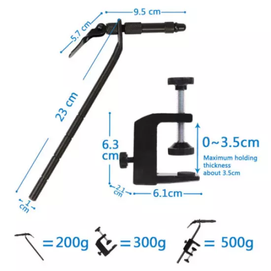 Maxcatch CVS Rotary Fly Tying Vise Travel Alloy Fishing Tool Fishing Tackle Kit