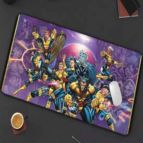 Uncanny X-Men Desk Mat - Wolverine, Psylocke, Gambit, Rogue, Storm - Jim Lee Art