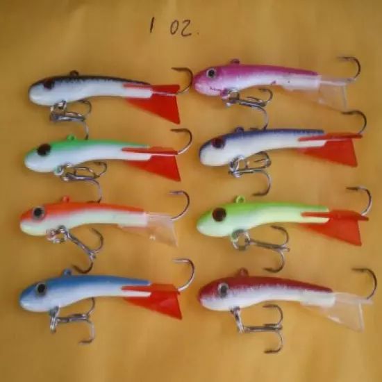 15 PCS MINNOW JIGGING/CASTING FISHING LURE BAIT/ICE FISHN 1 OZ. CHOOSE ANY COLOR