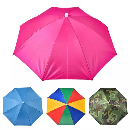 Umbrella HAT - Rain Sun Shade Sports Hiking Beach Fishing-Kids Adults Hands Free