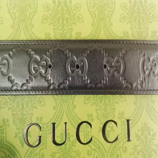 shipping Gucci belt double button black