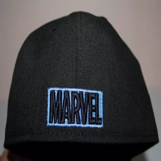 Lids Exclusive MARVEL BLACK PANTHER Premium Fitted Hat Cap Size 7 1/8 Black *5R