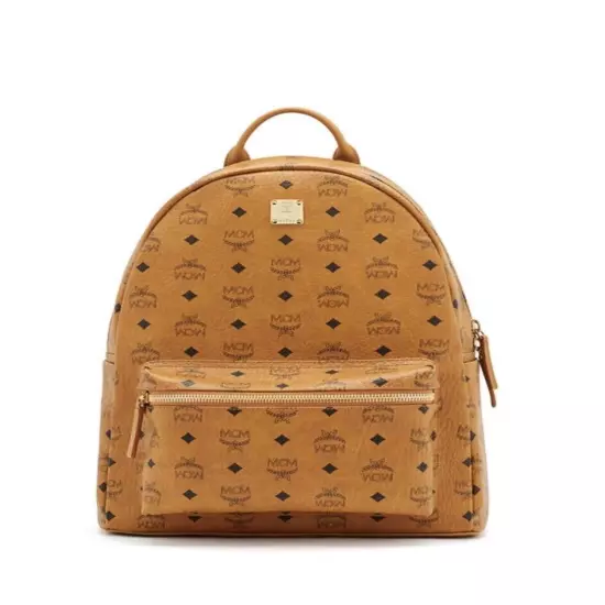 MCM Cognac / Brown Medium Backpack