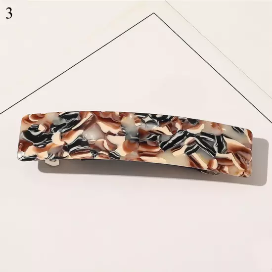 Acetate Resin Geometric Barrette Vintage Hair Clip Hair Claw Hair Accessories *