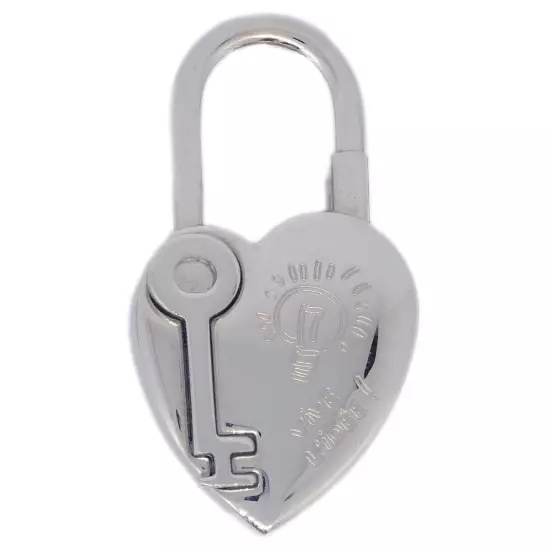 Hermes 2004 Annee De La Fantaisie Cadena Padlock Bag Charm Silver 163495