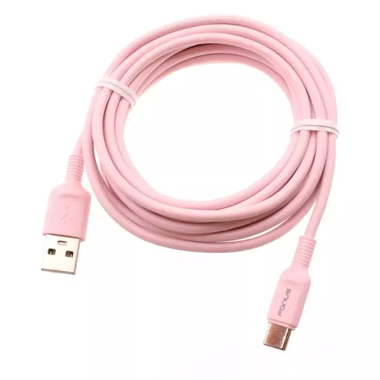 For Samsung Galaxy Z Fold6 - Pink 10ft Long USB-C Cable Charger Cord Power Wire