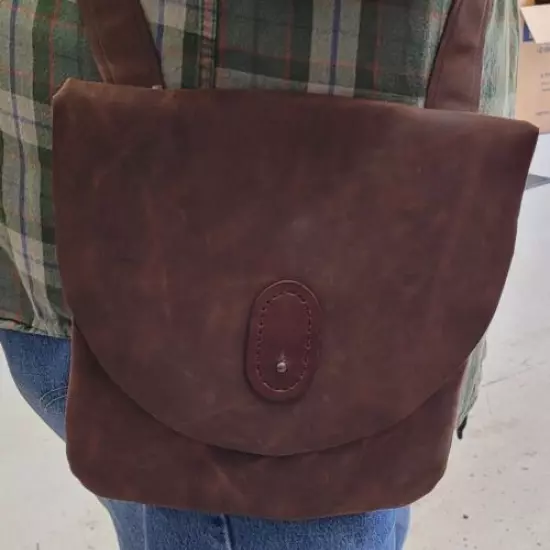 HAVERSACK COWHIDE LEATHER MUZZLELOADER POSSIBLES BAG USA MADE FREE SHIPPING 