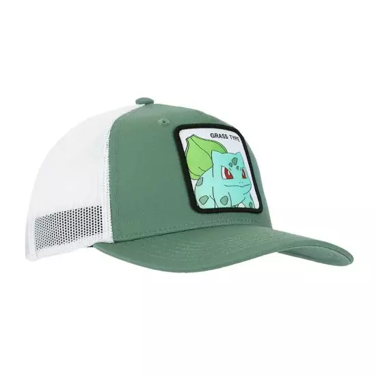 Pokemon Bulbasaur Grass Type Contrast Trucker Hat, One Size