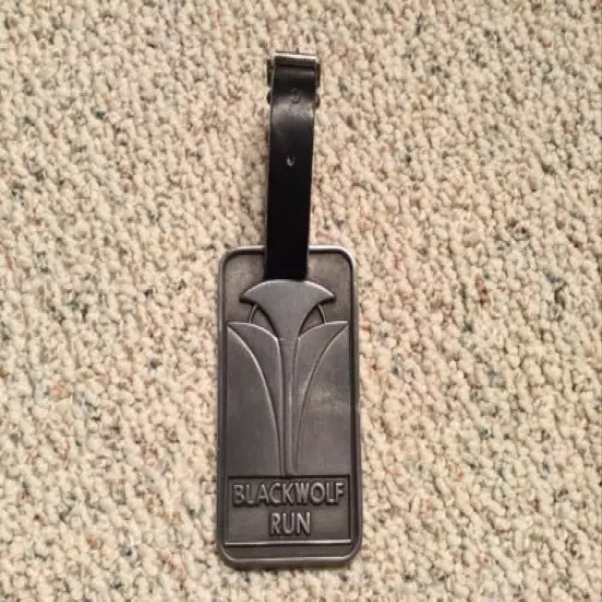 Blackwolf Run Golf Course, Pewter Bag Tag - Kohler, WI. New Old Stock, Rare,