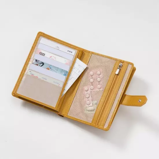 Giudi Hospital Wallet Medication Notebook Patient Card Holder Genuine Leath 127