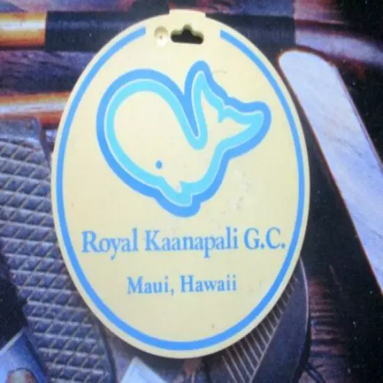 vtg PGA Golf Bag Tag - ROYAL KAANAPALI RESORT - Maui HI - 1988 25th Anniversary