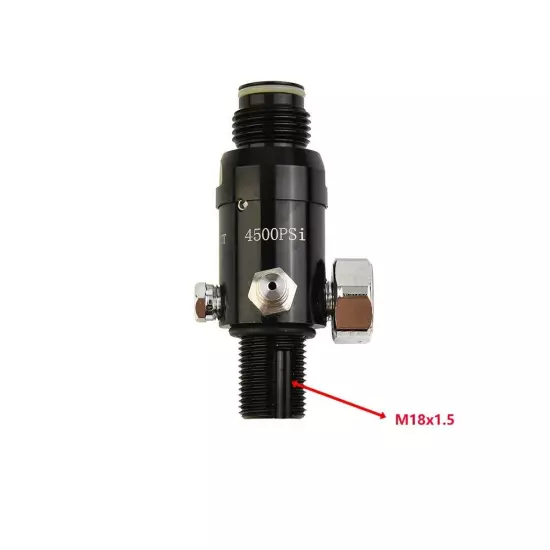 High Pressure Air Tank Regulator HPA 800-3000psi Output M18x1.5-Thread