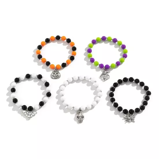 Halloween New Skull Pumpkin Bracelet Suit